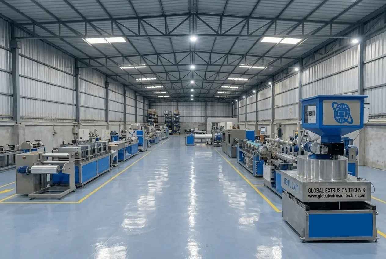 HDPE pipe extrusion line